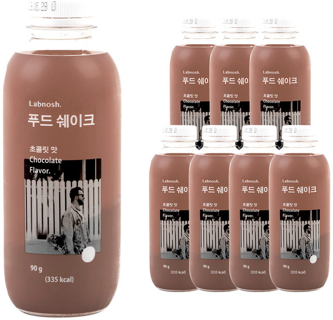 랩노쉬 푸드쉐이크 초콜릿맛, 90g, 8개