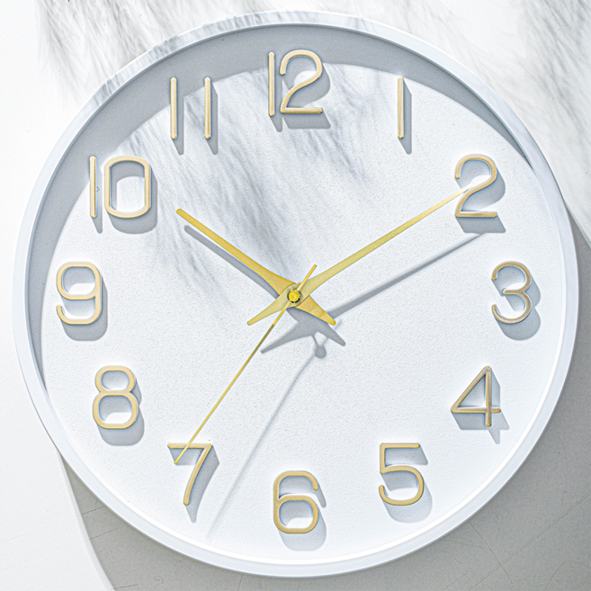 메르헨몬드 국산 트윙클 인테리어 무소음 벽시계 30cm, 화이트