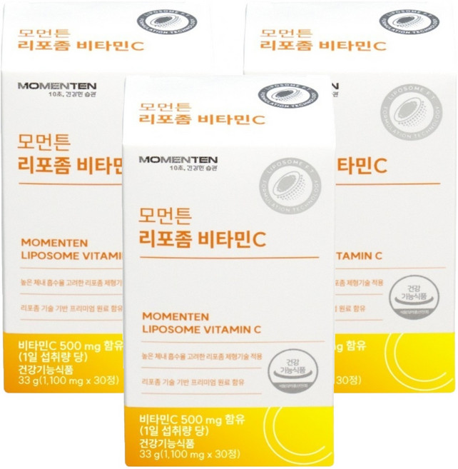모먼튼 리포좀 비타민C 33g, 3개, 30정