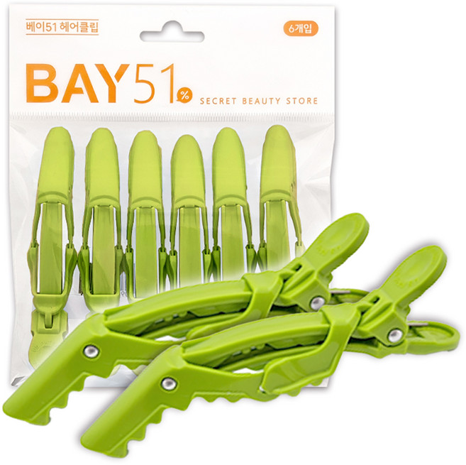 베이51 티라노 쪼야 썬클립, 그린, 6개