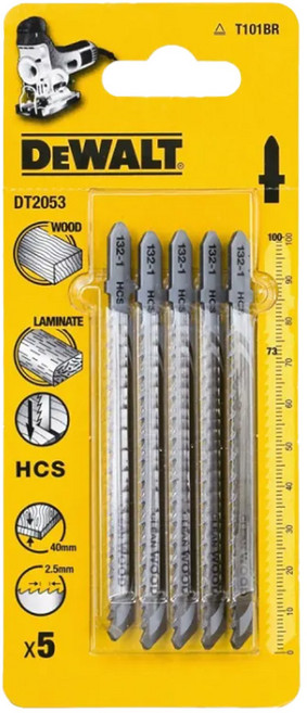 DEWALT 得偉 木工線鋸片 100mm 10T (5入), 1組