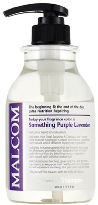 말콤 썸씽 퍼플라벤더 샴푸, 520ml, 1개