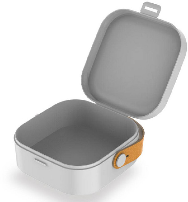 이건픽 다용도 휴대용 이어폰 엑세서리 수납 케이스, 미니박스, 그레이, 1개