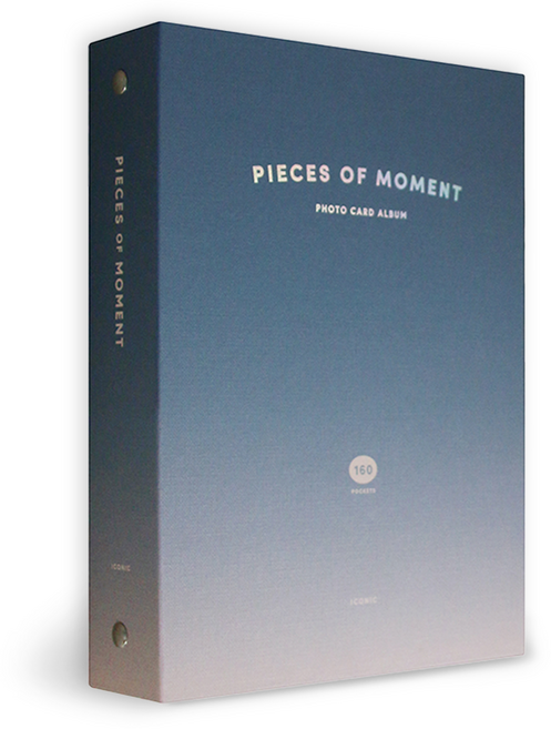 아이코닉 모멘트 포토카드 앨범 4단 콜렉트북 바인더, 04 Deep blue, 40매