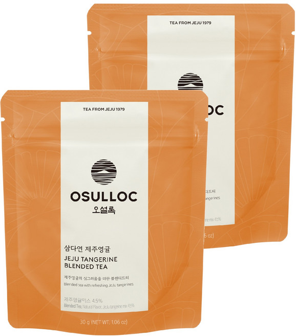 오설록 삼다연 제주영귤 과일차, 30g, 1개입, 2개