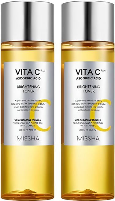 [2입기획] 미샤 비타씨플러스 안색 토너, 200ml, 2개