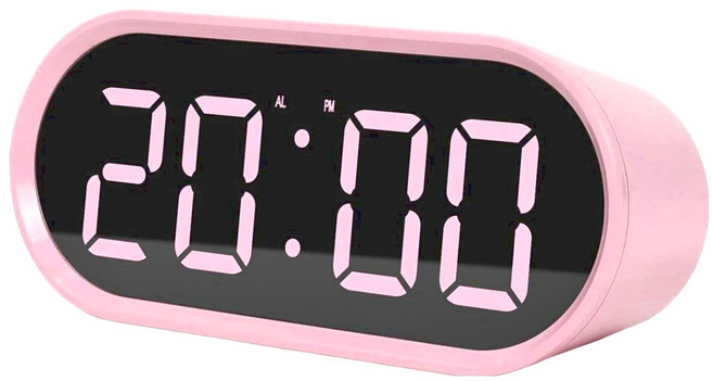 mooas LED 鏡面時鐘, 粉色