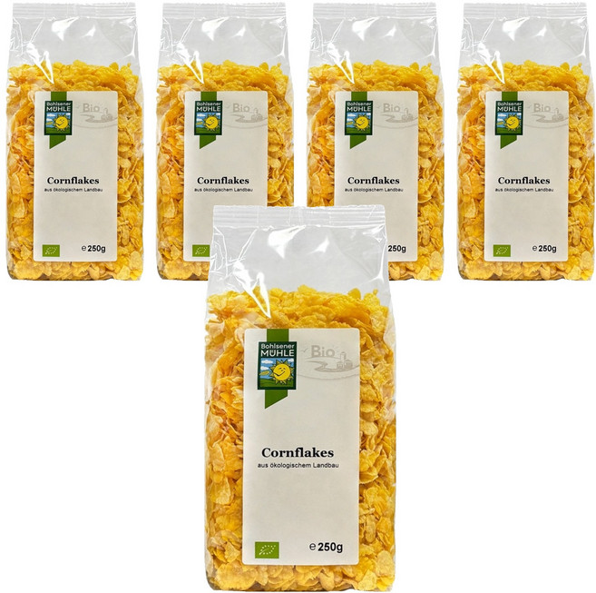 볼제너뮬러 유기농 콘플레이크 시리얼, 5개, 250g