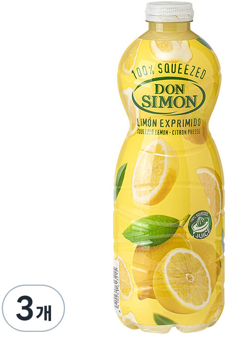 돈시몬 NFC 레몬즙, 1L, 3개