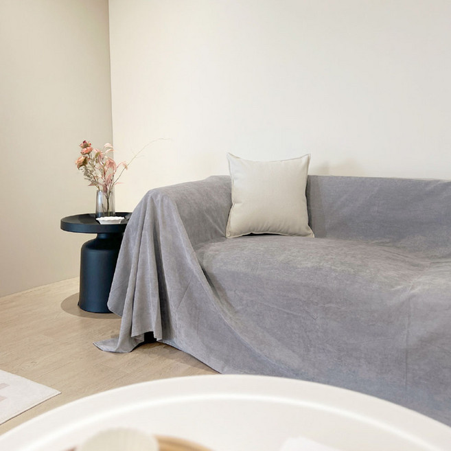 HOOM 禾慕生活 防水防貓抓沙發布, 優雅灰, 1個