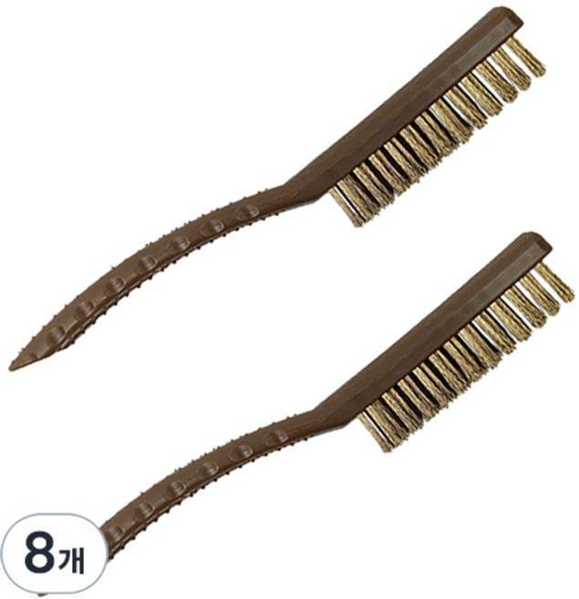 월드크린 롱 손잡이 철 브러쉬, 랜덤 발송, 8개