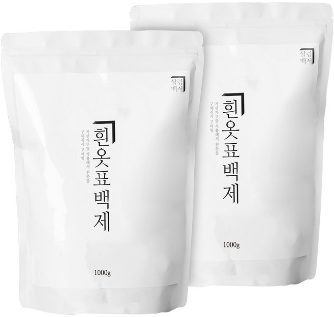 살림백서 흰옷 표백제, 1kg, 1개입, 2개