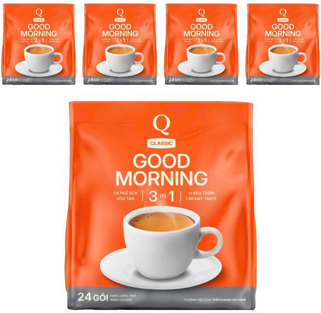 굿모닝 3in1 인스턴트 믹스커피, 24개입, 5개, 20g