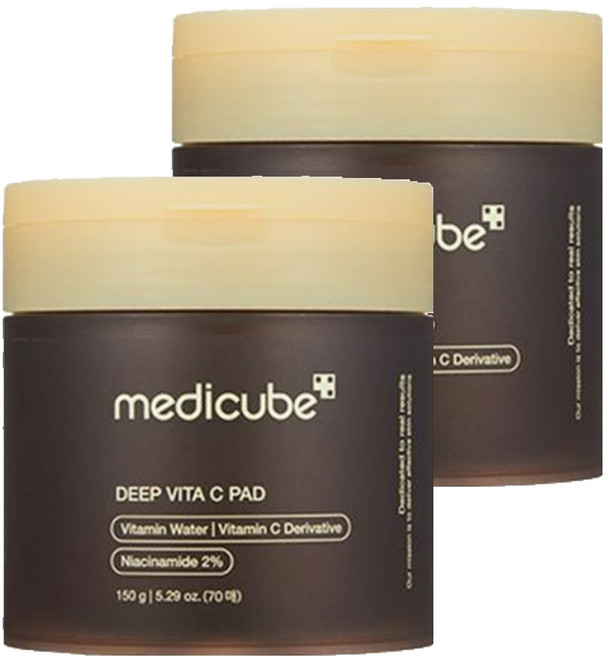 medicube DEEP維他命C爽膚棉 150g, 70片, 2罐