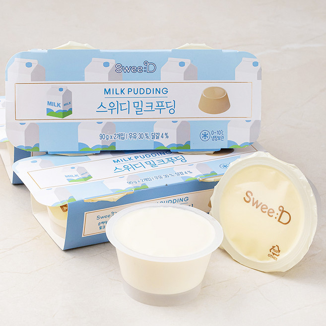 스위디 밀크 푸딩, 90g, 2개입, 3개