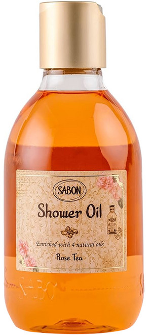SABON 玫瑰茶語沐浴油, 300ml, 1瓶