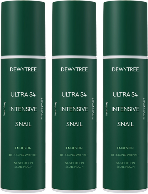 듀이트리 울트라 S4 인텐시브 스네일 에멀전, 150ml, 3개