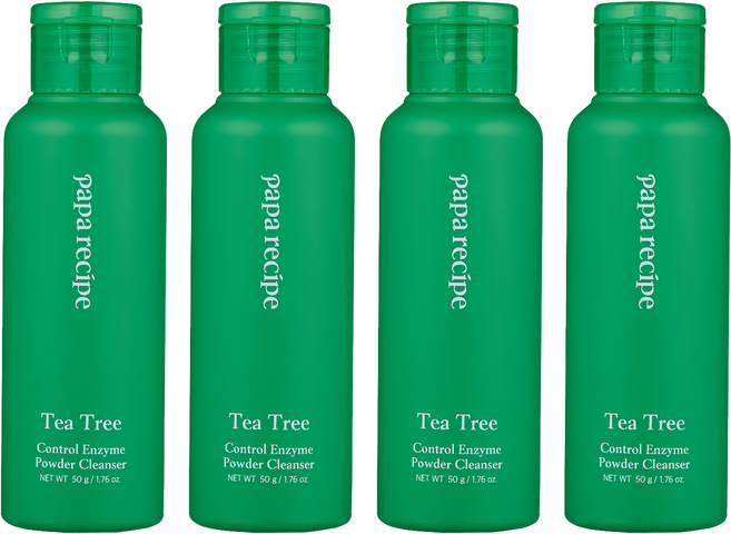 파파레서피 티트리 컨트롤 효소 파우더 클렌저, 50g, 4개