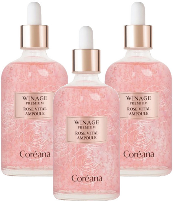 위네이지 프리미엄 로즈 바이탈 앰플, 150ml, 3개
