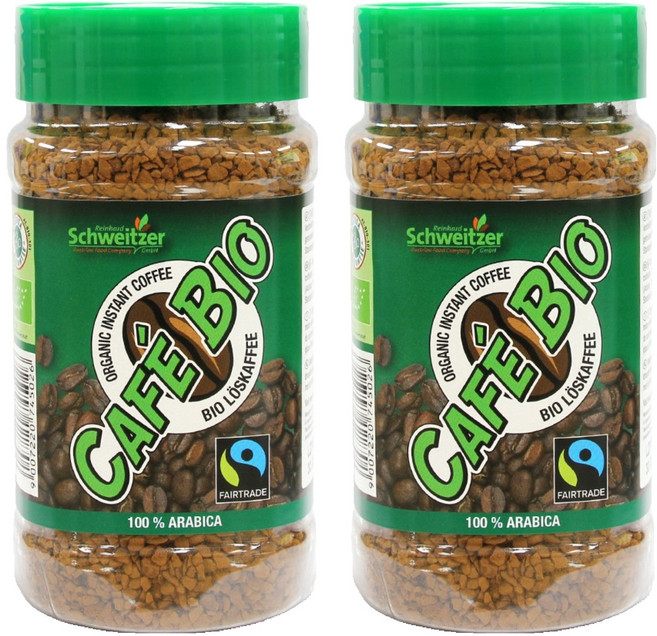 슈바이처 유기농 인스턴트커피 클래식, 100g, 2개