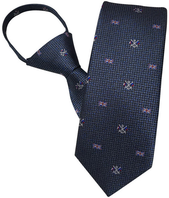 M-scope 英國國旗圖案自動拉鍊領帶 MN450