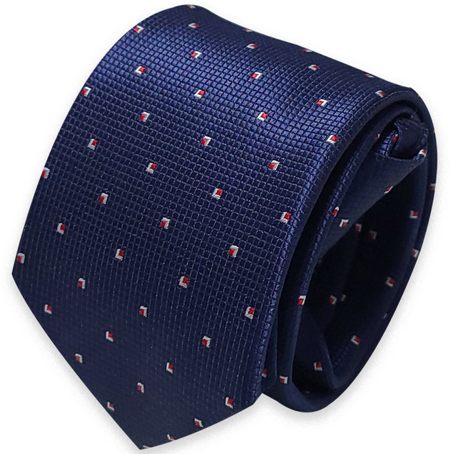 安思科普 幾何滿版自動拉鍊領帶 MN405