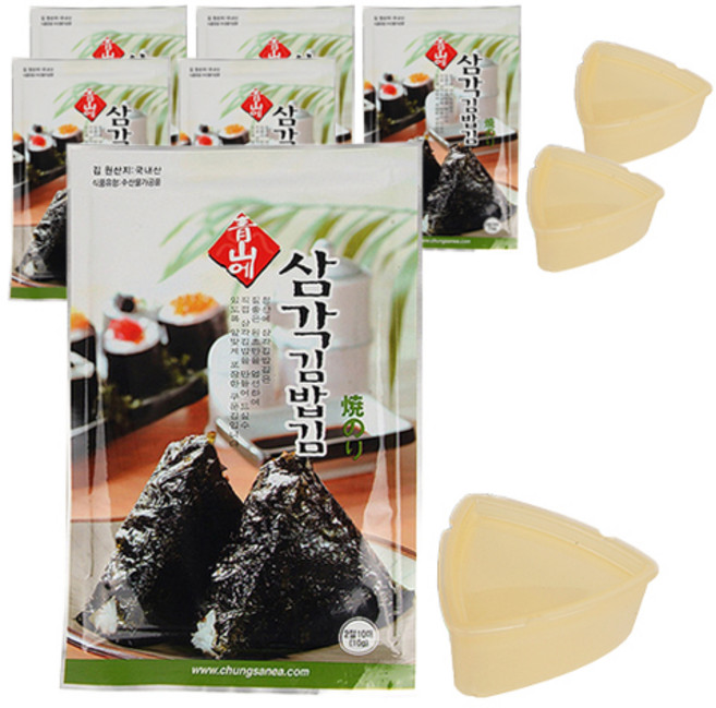 청산에 삼각김밥 김 10g x 2p + 틀, 3세트, 20g
