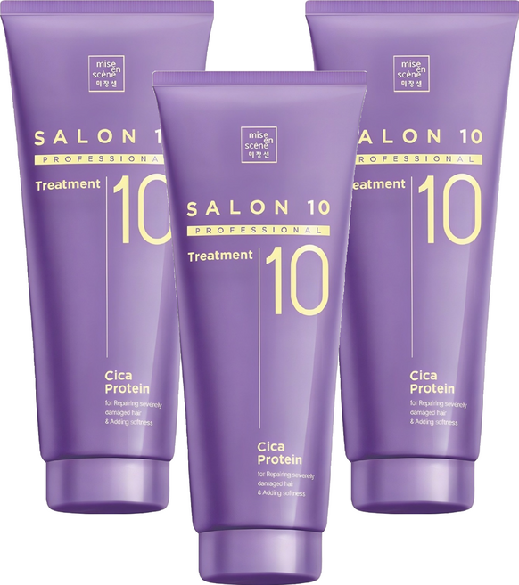 미쟝센 살롱 10 프로페셔널 시카 프로틴 트리트먼트, 215ml, 3개