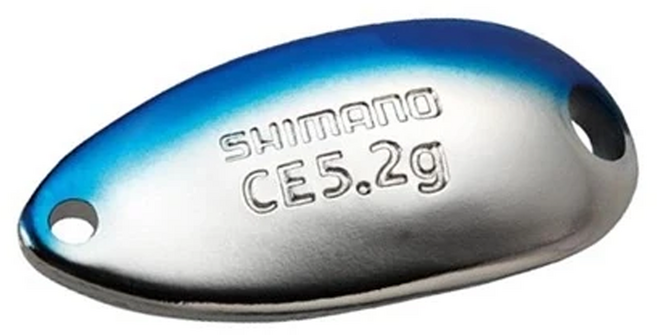 SHIMANO TR-R52N 11S 湯匙路亞, 藍色 + 銀色, 5.2g, 1個