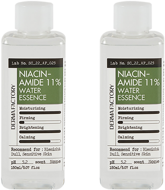 더마팩토리 나이아신아마이드 11% 워터 에센스, 150ml, 2개