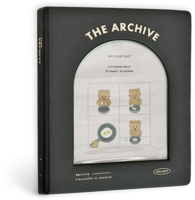 아이코닉 아카이브 셀프사진 앨범 네컷사진 포토북, 04 DARK GREY, 20매