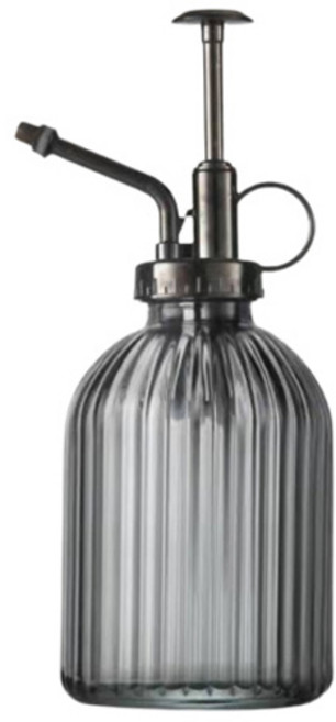 댓츠댓 레트로 프레스 유리 스프레이 분무기 스트라이프 320ml, 1개, 그레이