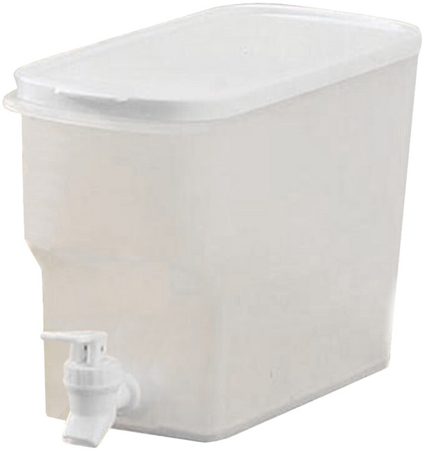 Dr.RIN 帶龍頭冰箱冷水壺, 白色, 3.8L, 1個