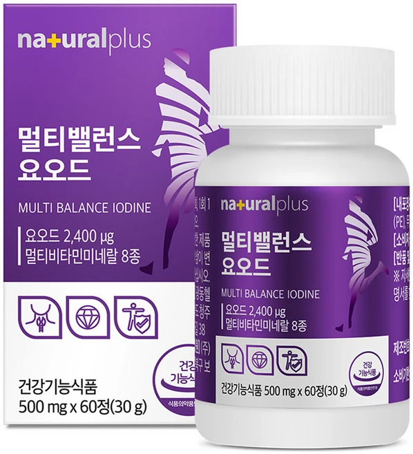 내츄럴플러스 멀티밸런스 요오드 30g, 60정, 1개 - 쿠팡