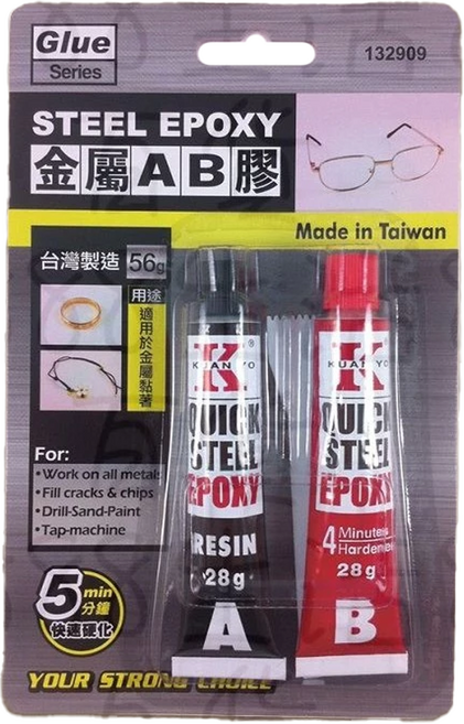 minono 米諾諾 金屬AB膠 132909 56g, 1個