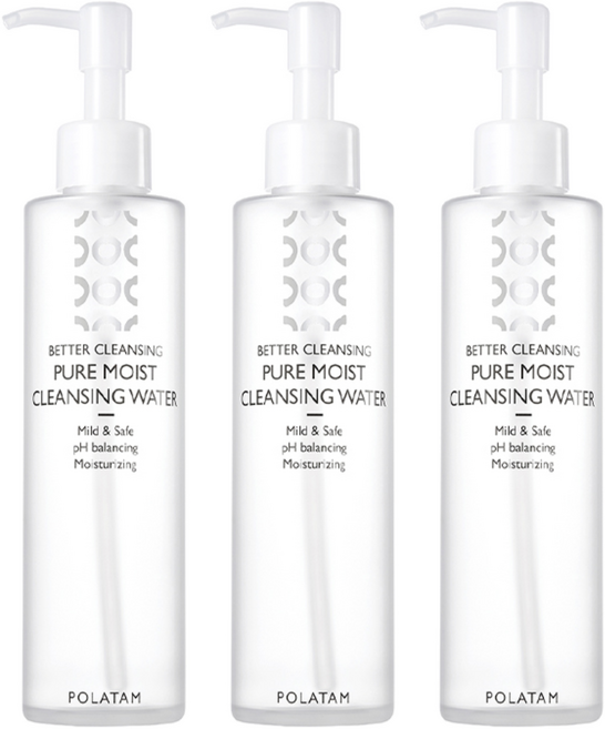 폴라탐 퓨어 모이스트 클렌징 워터, 200ml, 3개