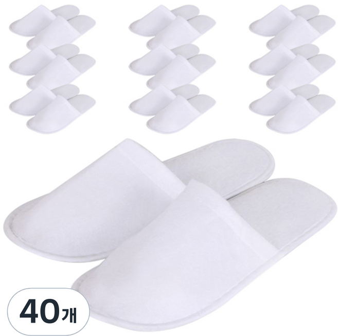 데이오프 타올천 실내슬리퍼 A, 흰색, 40개