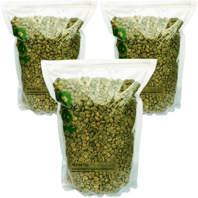 그린어쓰 케냐 AA Top, 500g, 3개