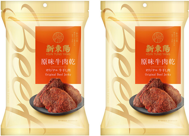 新東陽 原味牛肉乾, 90g, 2包