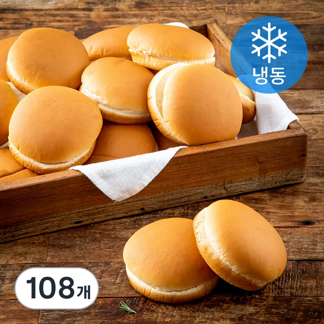 곰곰 고소한 햄버거용 빵 (냉동), 52g, 36개입, 3개 - 쿠팡