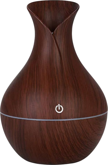 花瓶木紋香氛機 200ml, 深木色