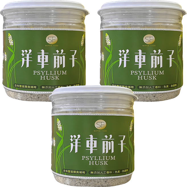 SUPER FOOD 洋車前子, 100g, 1入, 3罐