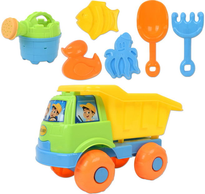 트럭 모래놀이 세트, 혼합색상, 1세트