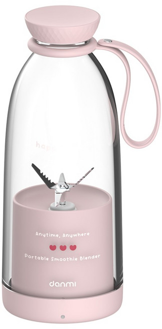 단미 해피무드 휴대용 무선 텀블러 블렌더 DA-BLS02, DA-BLS02(핑크)