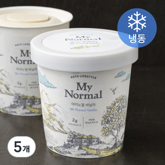마이노멀 바닐라 아이스크림 (냉동), 474ml, 1개입, 5개