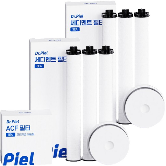 닥터피엘 샤워기 리필필터 세트 1차 3p + 2차, 2개, 무향