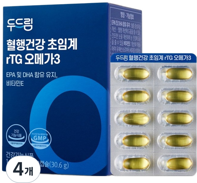 韓國 dodream 超臨界rTG Omega-3 30.6g, 30冊, 4個