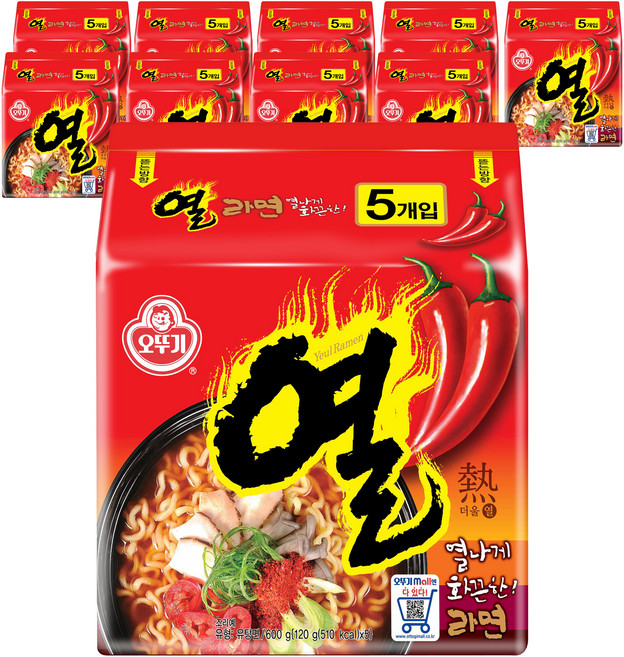 오뚜기 열라면 120g, 50개