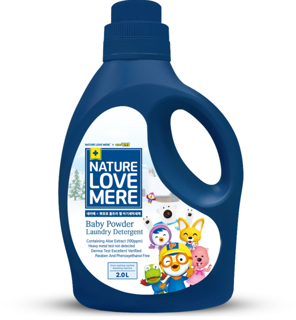 NATURE LOVE MERE Pororo 極致凝膠嬰兒洗衣精 瓶裝, 2L, 1個