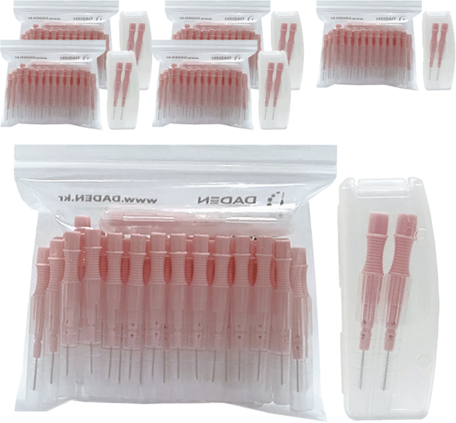 다덴 메디메이트 i형 치간칫솔 L 핑크, 1.5mm, 50개입, 6개